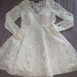 White lace dress